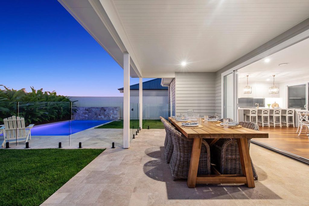 Northshore display home outdoor area