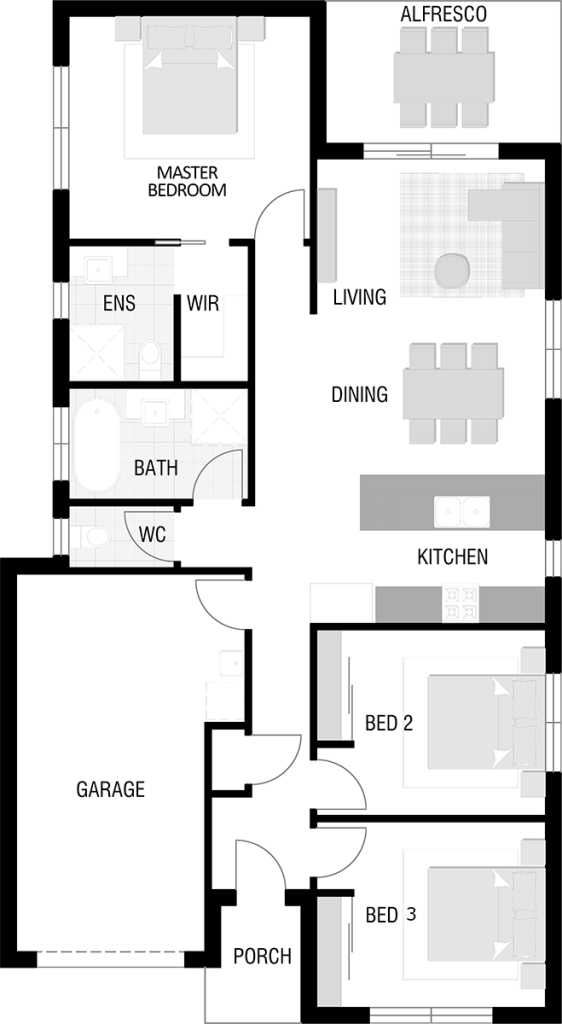 Freedom 130 Floor plan